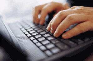 typing fingers, emailing someone, emailing somebody, fingers with keyboard
